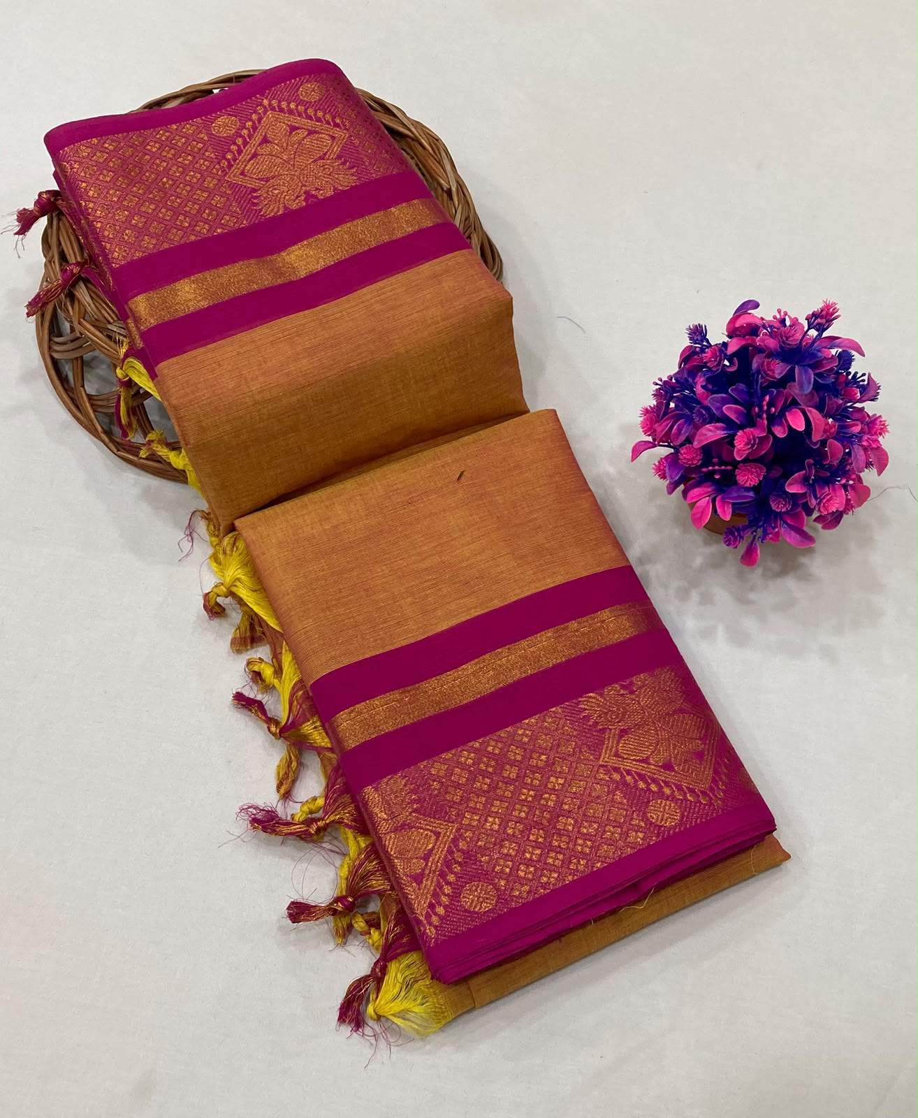 Premium Pure Cotton Kanchi Saree
